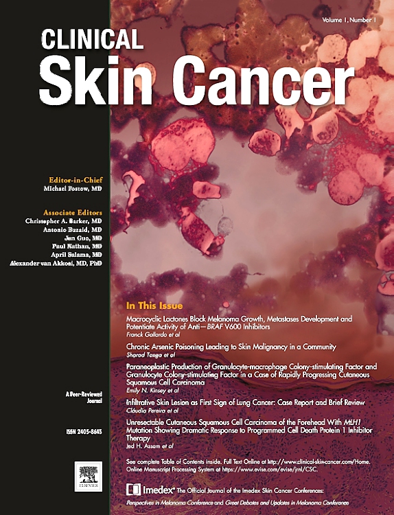 Go to journal home page - Clinical Skin Cancer